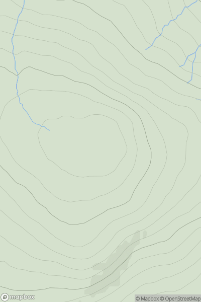 Thumbnail image for Hill of Three Stones [Tomintoul to Banff] showing contour plot for surrounding peak